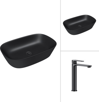 

Умывальник со смесителем, 21393-60-A + Moon 21СК8691BS