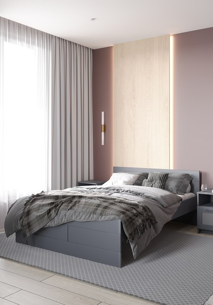 Купить Полуторная кровать Mio Tesoro Нави 140x200 / 2.15.04.050.4  