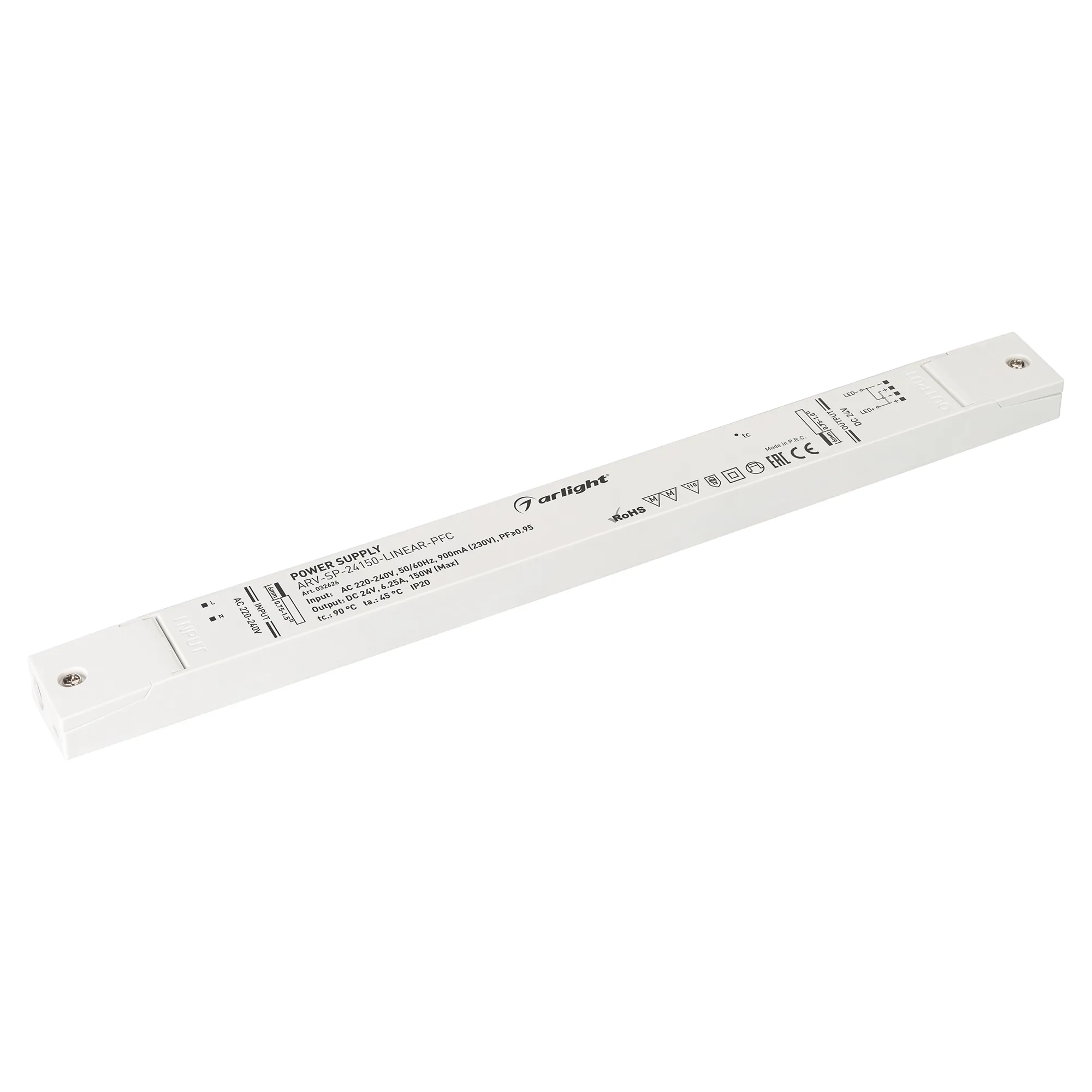 Блок питания для светильника Arlight ARV-SP-24150-LINEAR-PFC 24V 6.25A 150W / 032626