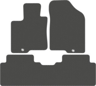 Комплект ковриков для авто Alicosta 2307_1_сер для Kia Carnival II минивэн/VQ (EVA соты, серый) - 