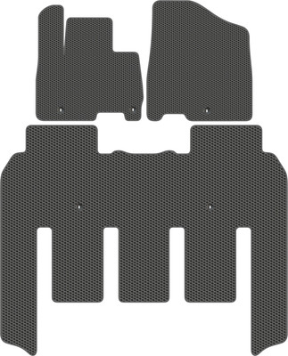 Комплект ковриков для авто Alicosta 2309_1_сер для Kia Carnival IV минивэн/KA4/7мест 2020 (EVA соты, серый) - 