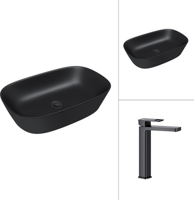 

Умывальник со смесителем, 21393-60-A + Cascade 21СК0655BS