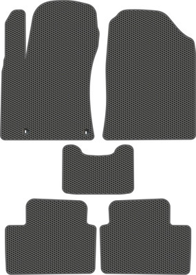 Комплект ковриков для авто Alicosta 0565_1_сер для Kia Cerato I седан/LD 2004-2008 (EVA соты, серый) - 