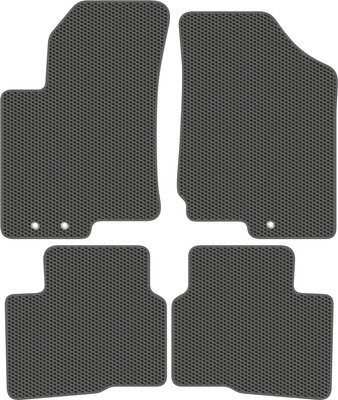 Комплект ковриков для авто Alicosta 0569_1_сер для Kia Cerato IV седан 2018-н.в. (EVA соты, серый) - 