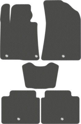 Комплект ковриков для авто Alicosta 2315_1_сер для Kia k900 II седан/RJ 2018-н.в. (EVA соты, серый) - 
