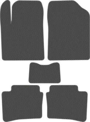 Комплект ковриков для авто Alicosta 2316_1_сер для Kia KX1 I SUV 2018-2024 (EVA соты, серый) - 
