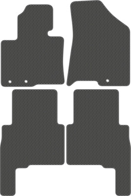 Комплект ковриков для авто Alicosta 0588_1_сер для Kia Rio III хэтчбек 5дв/седан/QB (EVA соты, серый) - 