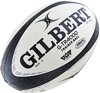 Мяч для регби Gilbert G-TR4000 / 42097704 (размер 4, белый/черный/серый) - 
