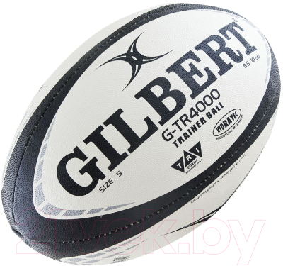 Мяч для регби Gilbert G-TR4000 / 42097704 (размер 4, белый/черный/серый)