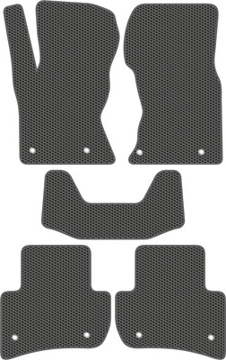 Комплект ковриков для авто Alicosta 0657_1_сер для Land Rover Range Rover Evoque I (EVA соты, серый) - 