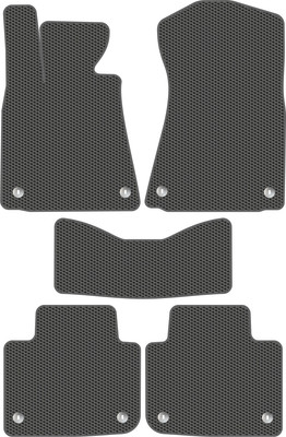 Комплект ковриков для авто Alicosta 0670_1_сер для Lexus GS300 III седан/гибрид/S190 (EVA соты, серый) - 