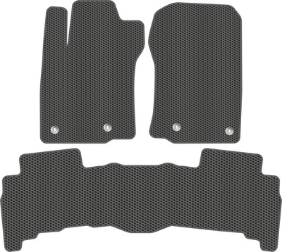 Комплект ковриков для авто Alicosta 2347_1_сер для Lexus GX460 II SUV/J150 + задний ряд (EVA соты, серый) - 
