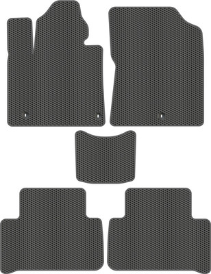 Комплект ковриков для авто Alicosta 1761_1_сер для Kia Sorento IV SUV 7 мест/MQ4 2020-н.в. (EVA соты, серый) - 