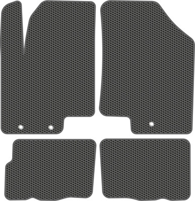 Комплект ковриков для авто Alicosta 0601_1_сер для Kia Soul II хэтчбек 5дв/PS 2014-2019 (EVA соты, серый) - 