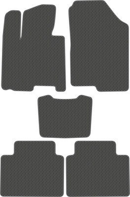 Комплект ковриков для авто Alicosta 2334_1_сер для Kia Soul III хэтчбек 5дв/SK3 2019 (EVA соты, серый) - 