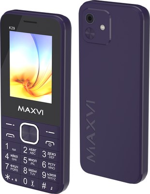 Мобильный телефон Maxvi K29 (фиолетовый) - 