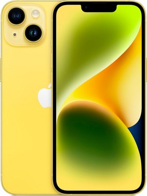 Смартфон восстановленный Apple iPhone 14 128GB Flip Грейд В (желтый) - 