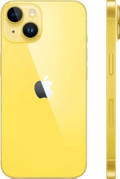 Смартфон восстановленный Apple iPhone 14 128GB Flip Грейд В (желтый)
