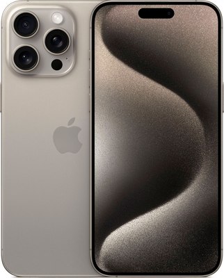 Смартфон восстановленный Apple iPhone 15 Pro Max 256GB Flip Грейд В (природный титан) - 