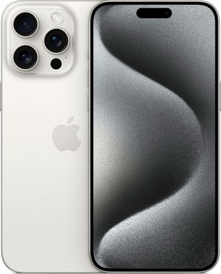 Смартфон восстановленный Apple iPhone 15 Pro Max 256GB Flip Грейд В (белый титан) - 