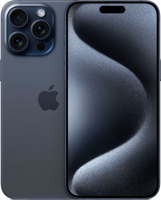 Смартфон восстановленный Apple iPhone 15 Pro Max 256GB Flip Грейд А (синий титан) - 
