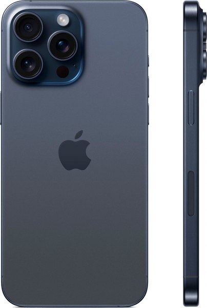 Смартфон восстановленный Apple iPhone 15 Pro Max 256GB Flip Грейд А (синий титан)