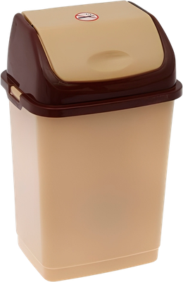 Мусорное ведро Русспласт Камелия РП-1013беж (бежевый/темно-коричневый) - 