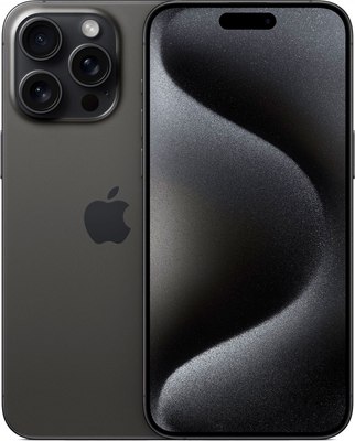 Смартфон восстановленный Apple iPhone 15 Pro Max 256GB Flip Грейд В (черный титан) - 