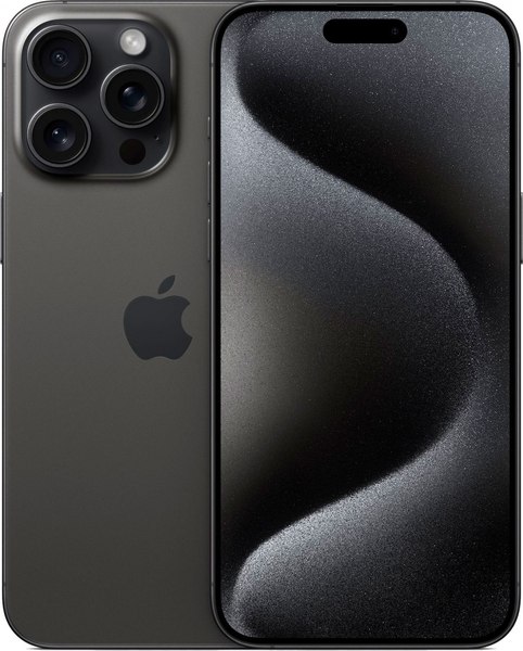 Смартфон восстановленный Apple iPhone 15 Pro Max 256GB Flip Грейд В (черный титан)