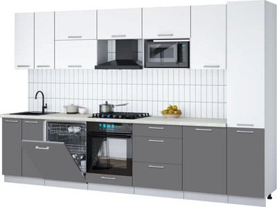 

Кухонный гарнитур, Мила Gloss 3.3-ПМ2