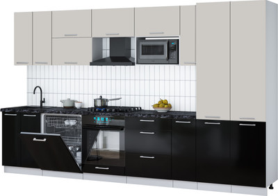 

Кухонный гарнитур, Мила Gloss 3.5-ПМ2