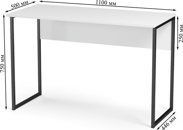 Купить Письменный стол Soma СПМ-5 Metal 110x50 в Минске