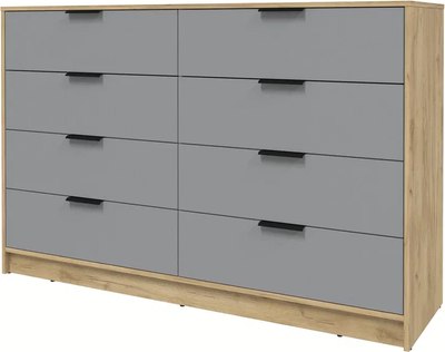 Комод Интерлиния Концепт КТ-К157 (серебро/дуб золотой) - 