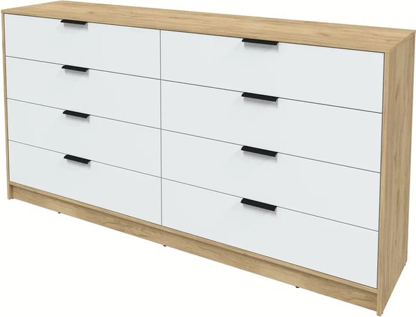 Комод Интерлиния Концепт КТ-К197 (белый платинум/дуб золотой)
