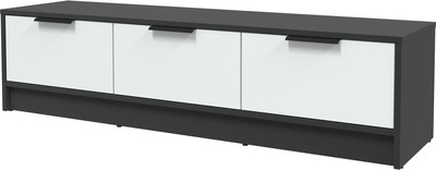 Тумба Интерлиния ТВ Концепт КТ-ТВ3-35 (белый платинум/антрацит) -