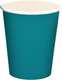 Набор бумажных стаканов Паксервис 250мл / 188686 (50шт, бирюзовый) -