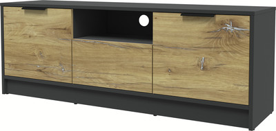 Тумба Интерлиния ТВ Концепт КТ-ТВ3-50 (дуб нокс/антрацит) -