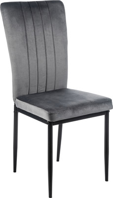 Стул Mio Tesoro Луи DC-060A (G062-40 темно-серый/черный) -