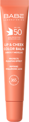 Бальзам для губ Laboratorios Babe Бальзам-тинт для губ и щек SPF 50 тон Nude (20мл) - 
