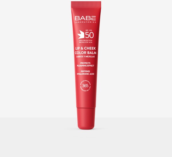 Бальзам для губ Laboratorios Babe Бальзам-тинт для губ и щек SPF 50 тон Red (20мл)