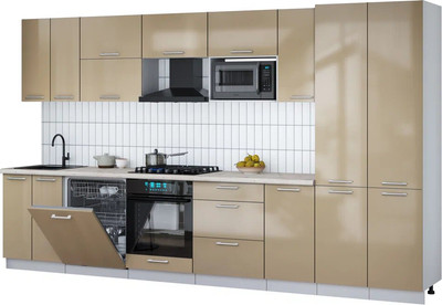 

Кухонный гарнитур, Мила Gloss 3.6-ПМ2