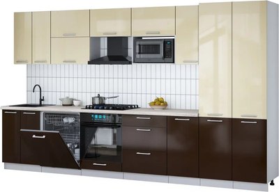 

Кухонный гарнитур, Мила Gloss 3.6-ПМ2