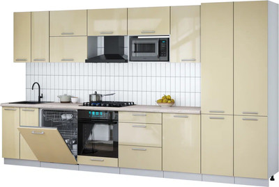 

Кухонный гарнитур, Мила Gloss 3.7-ПМ2