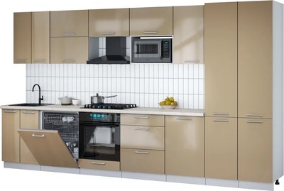 

Кухонный гарнитур, Мила Gloss 3.7-ПМ2