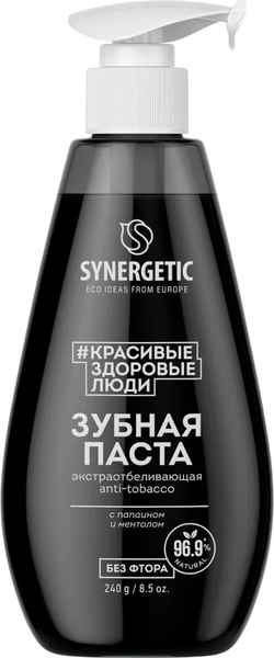 Зубная паста Synergetic Anti-Tobacc экстраотбеливающая (240г)