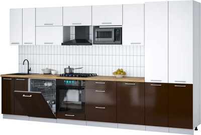 

Кухонный гарнитур, Мила Gloss 3.7-ПМ2