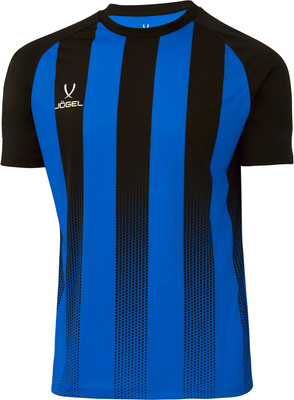 Футболка игровая футбольная Jogel Camp Striped Jersey / JC1ST0121.Z2-K (YXXS, синий/черный) -