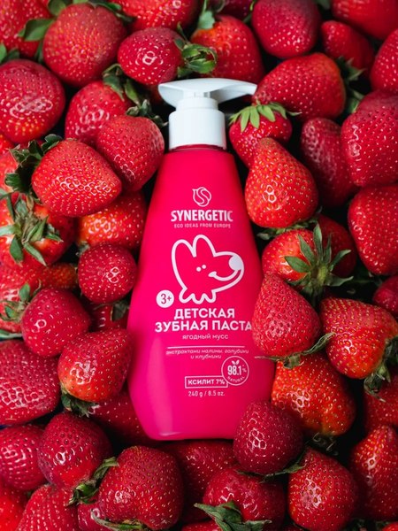 Зубная паста Synergetic Ягодный мусс (240г)