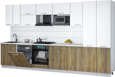 

Кухонный гарнитур, Мила Gloss 3.7-ПМ2