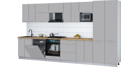 

Кухонный гарнитур, Мила Gloss 3.8-ПМ2